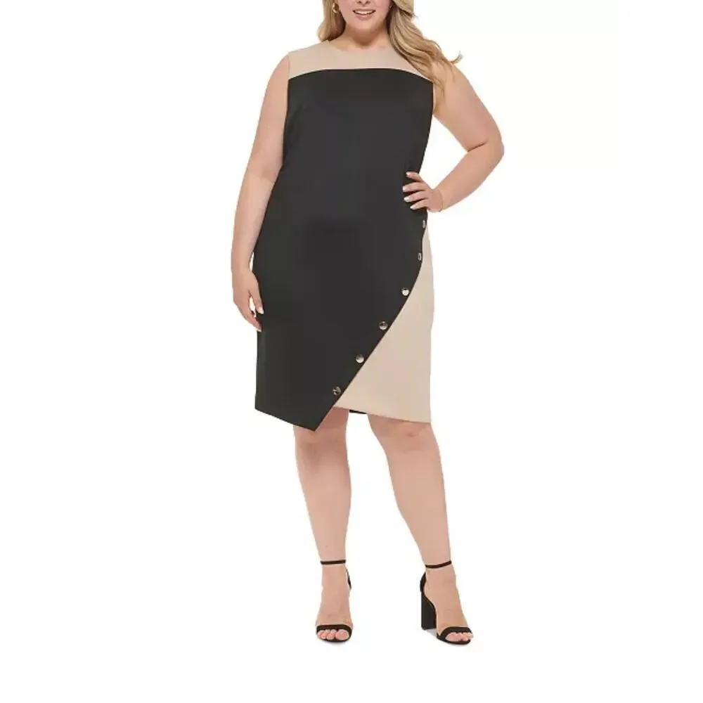 Tommy Hilfiger Colorblocked Jersey Dress Size 16 - Picture 7 of 11
